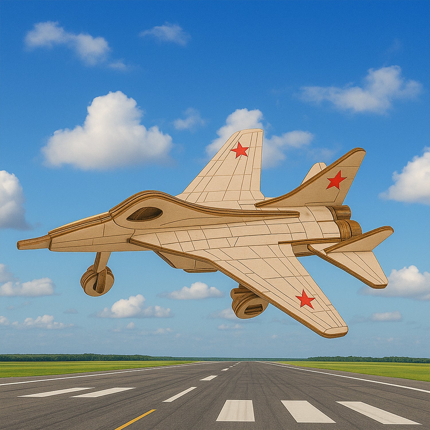 Buildable 3D Wooden Jet Puzzle Buildable 3D Wooden Jet Puzzle